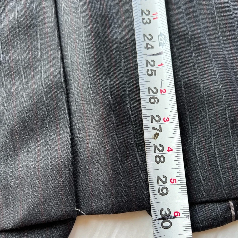 Classic Gray Pinstripe Men's Blazer